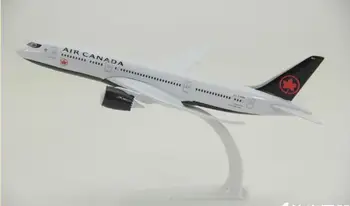 20 cm Kovový Model Lietadla Black Air Canada Airlines B787 Boeing 787 Dýchacích ciest Simulácia Rovine Model W Stand Lietadla Darček