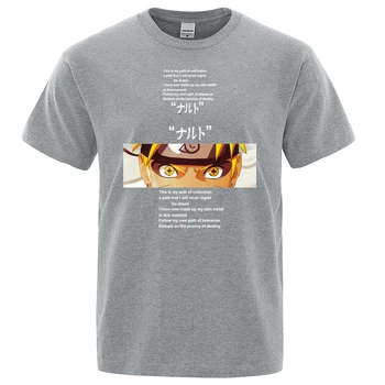 Naruto T Shirt Mužov Harajuku Japonské Anime Pohode T-shirt Bežné Topy Krátke Rukávy Mens Tshirt O-Neck Tričká Top Tees Streetwear