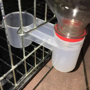 10/20pcs prenosné plastové aviary klietky transparentné napájačiek cup fľašu s vodou vtáčie krmítko hydiny, holubov feeder waterer príslušenstvo