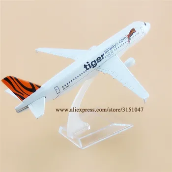 16 cm Vzduchu Singapur Tiger Airways Airbus 320 A320 Airlines Rovine Model Zliatiny Kovov Diecast Model Lietadlo Lietadlo Darček