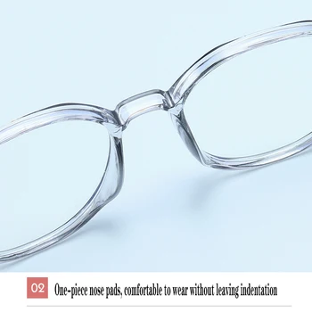 2020 nové anti-modré svetlo krátkozrakosť okuliare dámy čítanie okuliare, transparentné sklá, rám plochý okuliare mužov