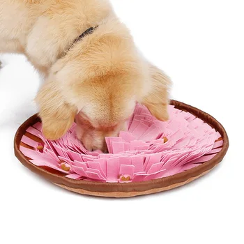 Pet Hračky Pes Kolo Pet Sniffing Pad Umývateľný Školenia Deka Kŕmenie Mat Piecing Multi-farebné Hračky pre Psov