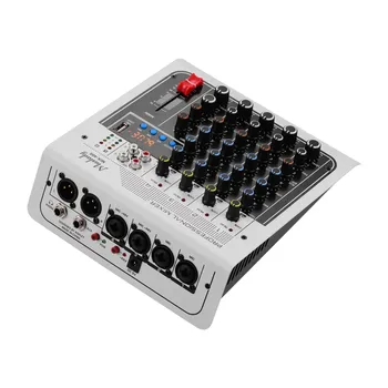 Muslady MIX-400 Profesionálny 6-Kanálový Audio Mixer Mixing Console 3-Band EQ s Delay Reverb Efekty Bezdrôtové Pripojenie