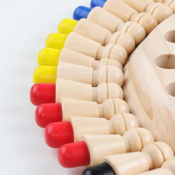 Montessori Materiál Vzdelávacie Hračky Drevené Diy Pamäť Šach Zápas Hra Šach Doskové Hry Detí Predškolského Vzdelávacie Hračky