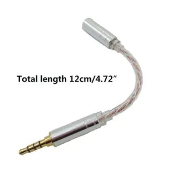 HIFI Rovnováhu Audio Kábel Muž 2,5 mm, 3,5 mm 4.4 mm Žena Slúchadlá Konverzný kábel Kábel Adaptéra