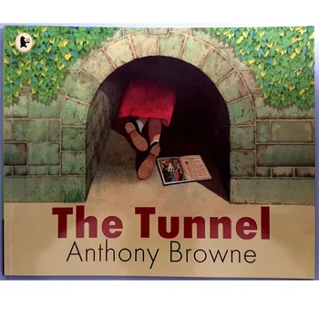 TUNEL Podľa Anthony Browne Vzdelávacie anglický Obrázkové Knihy, Učenie Karty Príbeh Knihy Pre malé Deti Deťom Darčeky