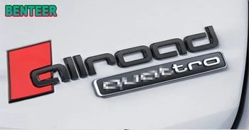 Allroad Auto Zadné Odznak nálepka Pre Audi sline A4 B5 B6 B7 B8 A3 8P 8V 8 L A5 A6 C5 C6 C7 A1 A7 A8 Q2 Q3 Q5 Q7, TT RS