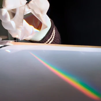 50mm Vysoko Kvalitné Optické Sklo Transparentné Rainbow Obdĺžnikový Polyhedral Popularizácia Vedy Štúdia Študent Pyramídy Hranol