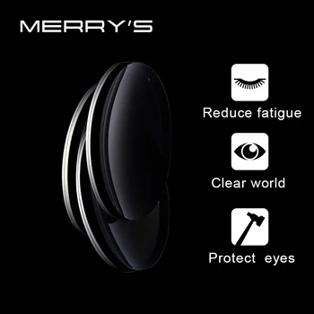 MERRYS 1.56 1.61 1.67 Progresívna Multifokálna Šošovky Bifocal Predpis Krátkozrakosť, Ďalekozrakosť Odpor Krátke Uprostred Ďaleko Objektív