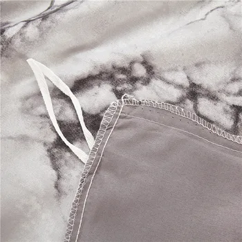 Horúca štýl Kameň vzor tlač Polyester posteľná bielizeň súbor 1 perinu + 1/2 obliečky na vankúše posteľ v sáčku (nie list).