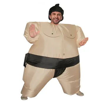 Nafukovacie Sumo Obleky, Kostýmy Zápasník Halloween Kostýmy pre Dospelých/Detí Fat Man Sumo Strany Cosplay Blowup Kostým Oblečenie
