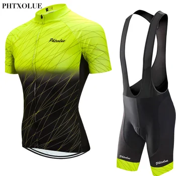 Phtxolue 2020 Cyklistické Set Kit Skinsuit Ženy Cyklistické Oblečenie MTB Cyklistické Oblečenie Pro Cyklistika Dres Nastaviť Anti-UV Požičovňa Nosenie