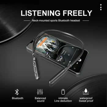 BT-93 Neckband Bluetooth Slúchadlá In-ear Magnetické Adsorpcie Binaural Beží na Zníženie Hluku Prenosné Smartphone Slúchadlá