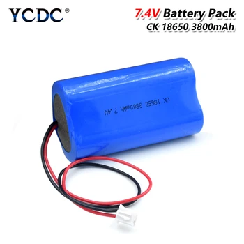 YCDC 7,2 V / 7.4 V 18650 lítiové batérie, 3800 mA Nabíjateľná batéria megaphone reproduktor ochranu doska S XH Plug