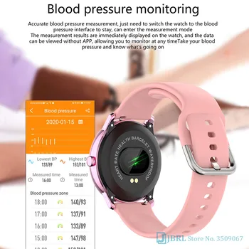 Móda Smartwatch Ženy Muži Fitness Tracker Športové Dámske Smart Hodiny Pre Andoid IOS Krvný tlak Ocele Smart hodinky Hodín