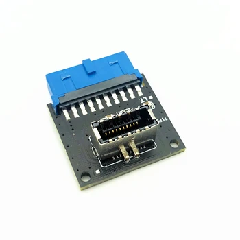 USB 3.1 Predný Panel Socket USB 3.0 20kolíkový Hlavičky Muž Predlžovací Kábel Adaptér pre PC Doska Karty Stúpačky Navyšoval PW-INC1TR