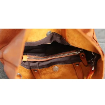 AETOO Nové retro osobnosti Švp literárny kabelky ručne vyrábané kožené prenosné mäkké kožené vedro taška na rameno Messenger taška