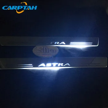 Carptah 4pcs Pohybujúce sa LED Auto, Svetla, Dvere, Parapetné Šúchať Doska Cesta Dynamické Streamer Vitajte Lampa Pre Opel Astra 2016 2017 2018