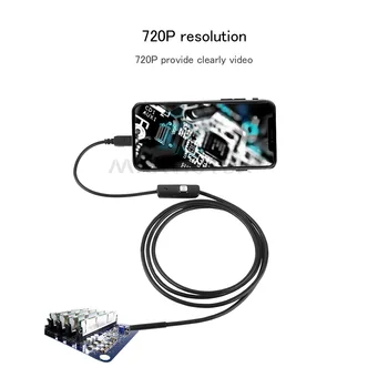 5,5 mm 1 M/1,5 M 6 LED Endoskopu Mirco USB Endoskop Fotoaparát Android Nepremokavé Potrubia PCB PC Inšpekcie Mini Kamera HD Endoskopu