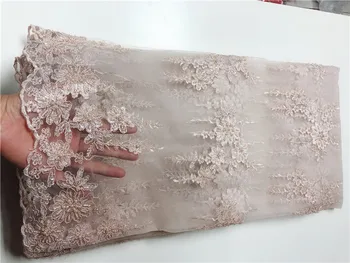 Doprava zadarmo nádherná 3D Afriky čipky textílie Nový príchod JRB-101940 módny dizajn francúzsky čistý čipky textílie s korálkami