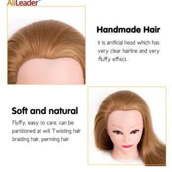 Alileader Najlepšiu Kvalitu Vlasov Manekýnky Salón Kaderníctvo Hair Styling Školenia Hlave Vlasy Praxe A Držiteľ Účes Praxi