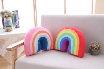 Rainbow plyšový Vankúš baby Hračky super Mäkké Dekoratívne Plnené Vankúš Cartoon Zdobiť Izba Dekor vianočné darčeky, darčeky priateľmi
