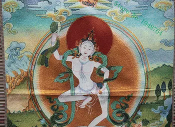 36 palcový Tibete Hodváb výšivky Vajravarahi Dordže Phakmo Bohyne Thangka Nástenné Maľby