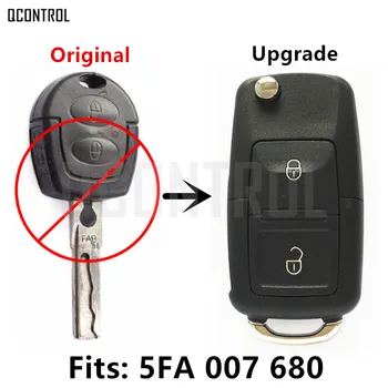 QCONTROL Upgrade Auta, Diaľkové Tlačidlo pre ŠKODA Octavia I 5FA 007680 433MHz ID48 Prázdne Čip