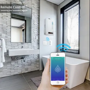 WiFi Smart Kotol Prepnúť Ohrievač Vody Inteligentný Život Tuya APLIKÁCIU Diaľkové Ovládanie Amazon Alexa Echo Domovská stránka Google Voice Control Panel Sklo
