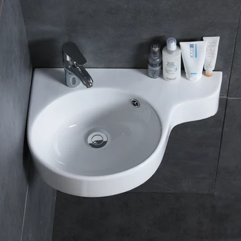 Kúpeľňa rohové umývadlo závesné umývadlo umývadlo malé mini apartmán závesné keramické trojuholník umývadlo wx11201153