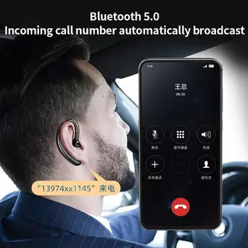 Obchodné Bezdrôtové Bluetooth Handsfree Slúchadlá Šumu Slúchadlá Hifi Zvuk Ucho Športové Slúchadlá Android IOS Headset