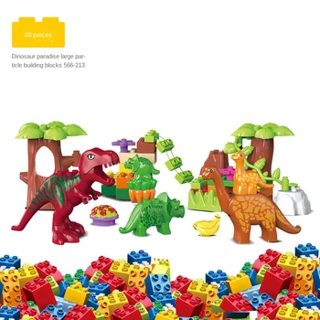 Dinosaur World Valley Stavebné Bloky Duploed Tehly Zvieratá, Hračky pre Deti, Kompatibilné s Deťmi Darček