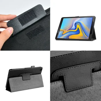 Puzdro pre Samsung Galaxy Tab A A2 10.5 2018 obal pre Samsung SM-T590 T595 T597 PU Kožené Kryt Smart Tablet funda capa + film