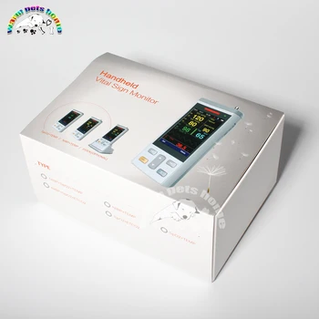 Veterinárne Oximeter EKG Monitor Pes, Mačka EKG Stroj s SPO2 TEMP Funkcie Pacienta Monitorovať Veterinárnych Zariadení