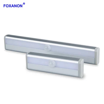 Foxanon LED Nástenné svietidlo Infračervené PIR Senzor, Automatické Zapnutie/Vypnutie Batérie Prevádzkované Nočné Svetlo Skriňa Šatník Lampy Cesta Kuchyňa