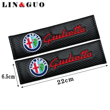 2 ks Uhlíkových vlákien Auto pásov Kryt na Alfa Romeo 159 147 156 giulietta 147 159 mito Auto-styling Príslušenstvo