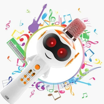 Prenosné Deti Bezdrôtová Karaoke Mikrofón Cartoon Mikrofón Mobilný Telefón Reproduktor Najlepší Darček pre Deti
