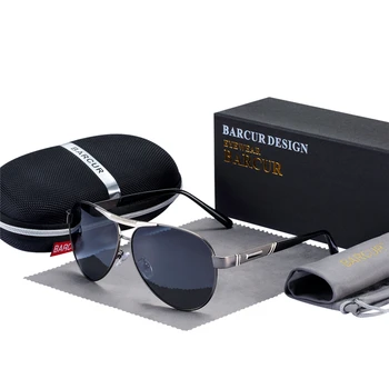 BARCUR Mužov Polarizované slnečné Okuliare UV400 Ochrana Cestovné Jazdy Muž Okuliare Oculos Mužské Doplnky Pre Mužov