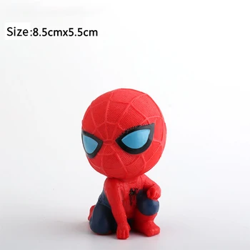 8.5 cm Disney, marvel PVC Q Verziu Spider Man Squat a sedieť akcie obrázok model hračky pre deti,