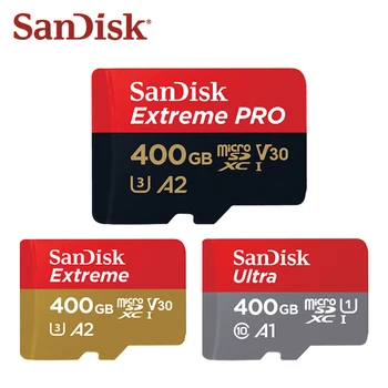 Originálne SanDisk 400GB Micro SD Karty V30 U3 Class10 A2 A1 Pamäťovú Kartu Micro SDXC až 170MB/s 400GB TF Karta pre smartphone