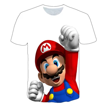 Chlapci Mario Nadzvukové sonic Tlač Oblečenie baby 3D Funny T-shirts deti letné Oblečenie Homme Tees Chlapci T košele Anime streetwear
