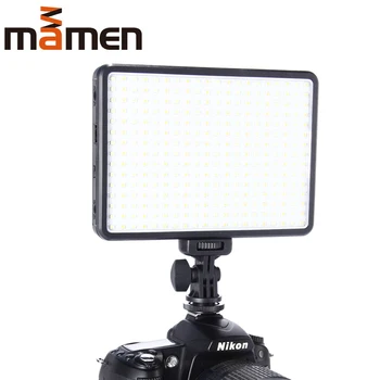 MAMEN 300 LED Telefón Video Svetlo na Fotografické Osvetlenie na Youtube Live Streaming Stmievateľné LED Žiarovka Bi-farebná Teplota pre iPh