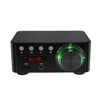 50W x 2 Mini Triedy D Stereo Bluetooth 5.0 Zosilňovač TPA3116 TF 3,5 mm USB Vstup Audio Hifi Domov AMP na Mobil/Počítač/Notebook