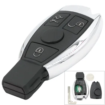 Inteligentný Kľúč 3 Tlačidlá 433MHz na Mercedes Benz Auto Diaľkové Tlačidlo Podporu NEC A BGA 2000+ Rok