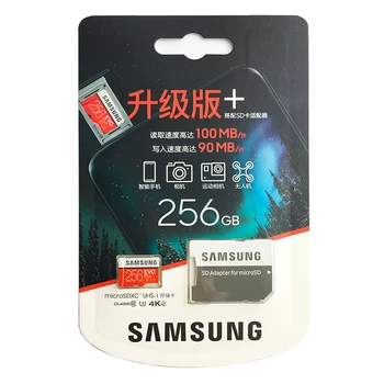 SAMSUNG-Pamäťová Karta 512 gb diskom 64GB 128GB 256G C10 EVO Plus U3 Micro SD SDHC SDXC 100MB/s TF Karty Trans Flash Karty SD