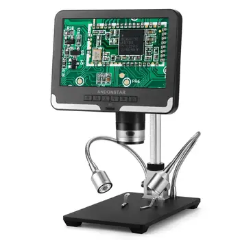 Andonstar hot Digitálny Mikroskop na spájkovanie AD206 1080P Spájkovanie Mikroskop pre Telefón sledovať Oprava SMD/SMT Black & White