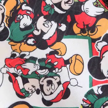 Disney Módne Mickey Mouse Veselé Vianoce List Karikatúra Tlače Ženy T-Shirt O-Krku Pulóver S Dlhým Rukávom Príležitostné Voľné Tee Top