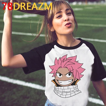 Nové Japonské Anime Víla Chvost T Shirt Ženy Kawaii Hip Hop Letné Topy Karikatúra Grafiku Tees Unisex Manga Harajuku T-shirt Žena