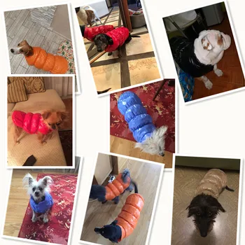 Zimné Psa Oblečenie Šteňa Teplé Vatovaný Kabát Vesta Nepremokavá Bunda Pre Malé Veľké Psy Chihuahua Mikina Postroj Kostýmy