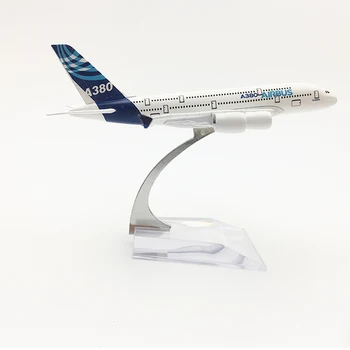 Doprava zadarmo A380 prototyp letúna model Airbus A380 lietadlo 16 CM Kovové zliatiny diecast 1:400 lietadlo model hračky pre deti